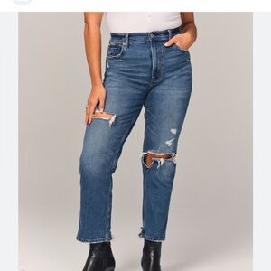 Abercrombie & Fitch The Ankle Straight Ultra High Rise